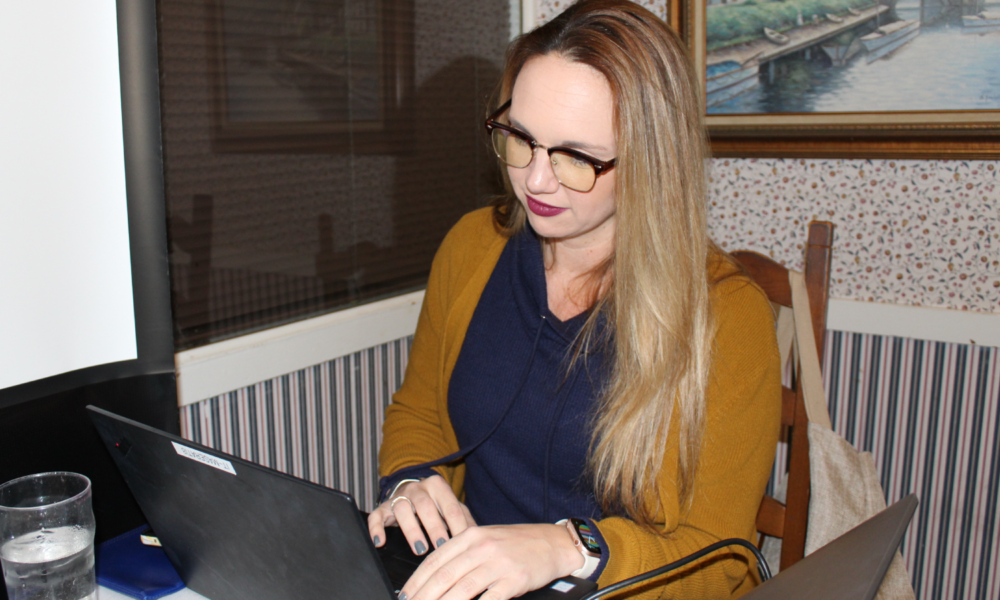 CLEARS Member Working on Laptop