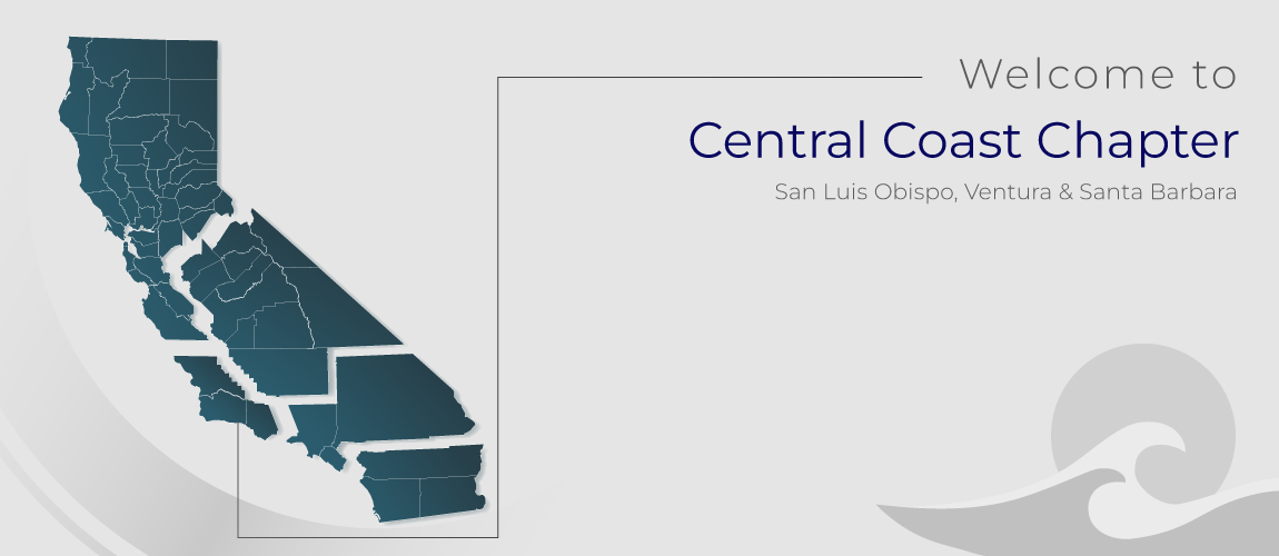 Central Coast Chapter Banner with Gray Wave