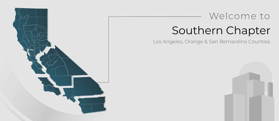 Southern Chapter Banner with Gray City Scape