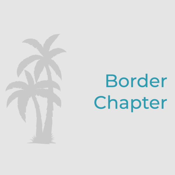 Boarder Chapter Store Banner with Gray Palm Trees