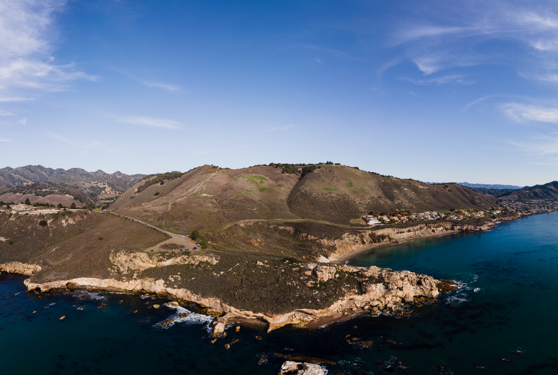 View of Pirates Cove from Ocean in California