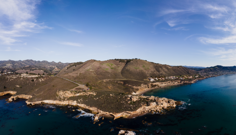 View of Pirates Cove from Ocean in California