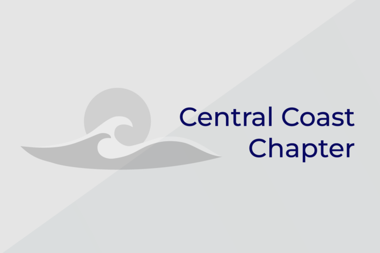 Central Coast Chapter Training Banner with Gray Wave Central Coast Chapter Training Banner with Gray Wave