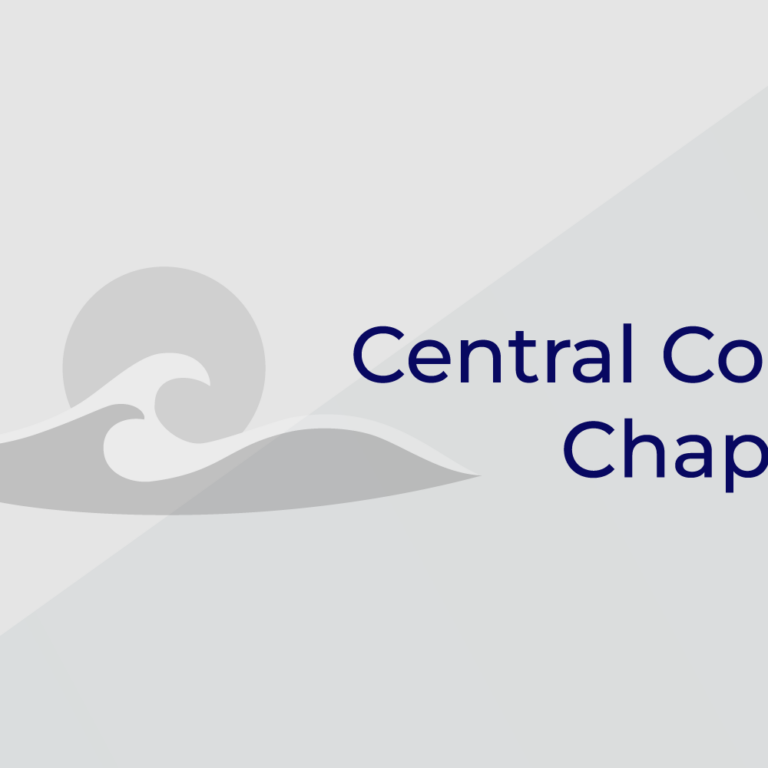 Central Coast Chapter Training Banner with Gray Wave Central Coast Chapter Training Banner with Gray Wave