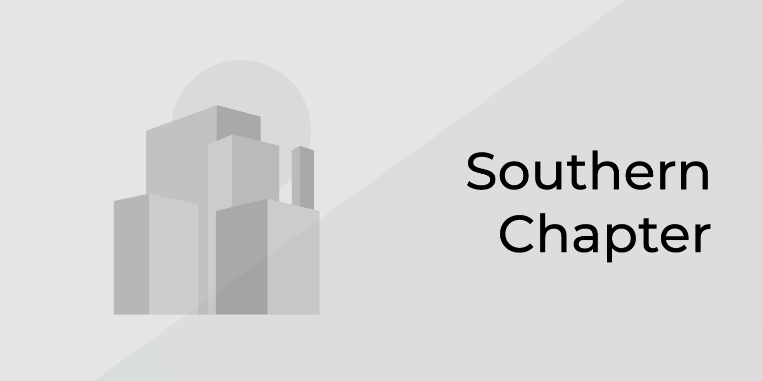 Southern Chapter Training Banner with Gray City Scape Southern Chapter Training Banner with Gray City Scape