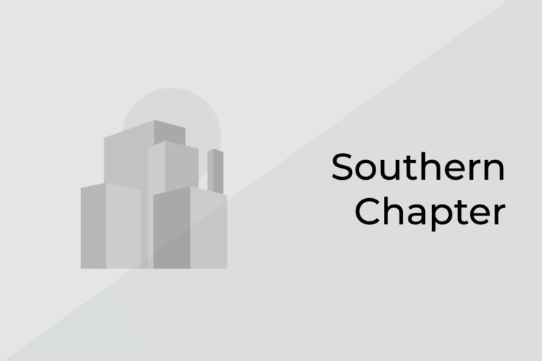Southern Chapter Training Banner with Gray City Scape Southern Chapter Training Banner with Gray City Scape