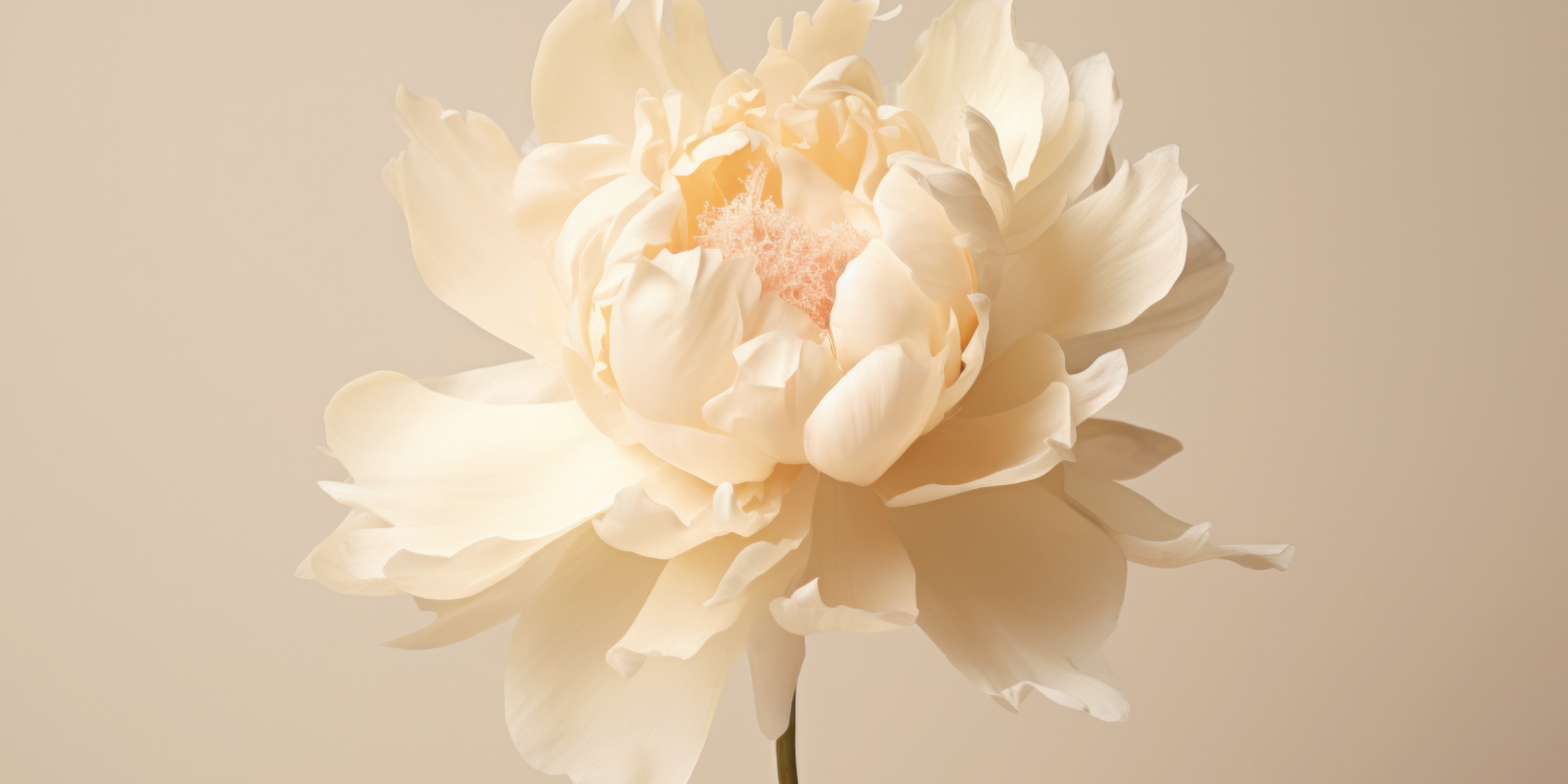 Peach Peony Flower Peach Peony Flower